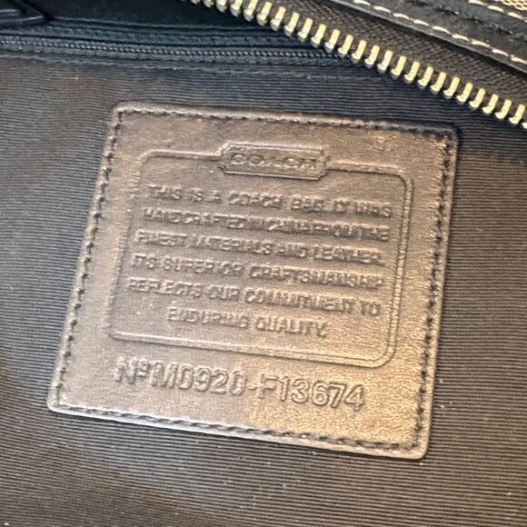 Coach Bag Purse Handbag Crossbody Bag Y2K Signature Logo Stripe File Swing Pack - Picture 13 of 15